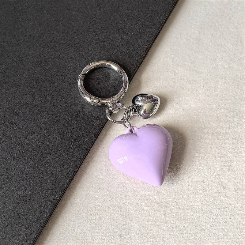 Heart Charm Keychain