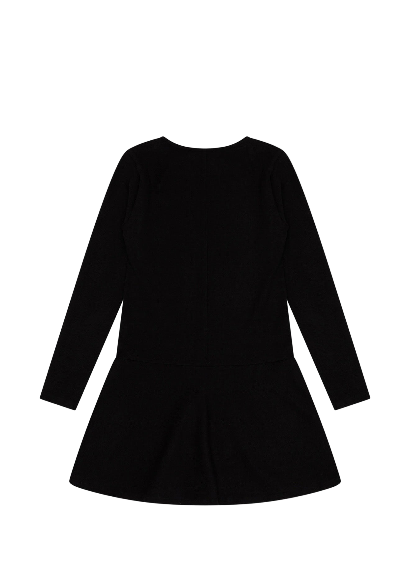 Ruffle Hem Long Sleeve Dress