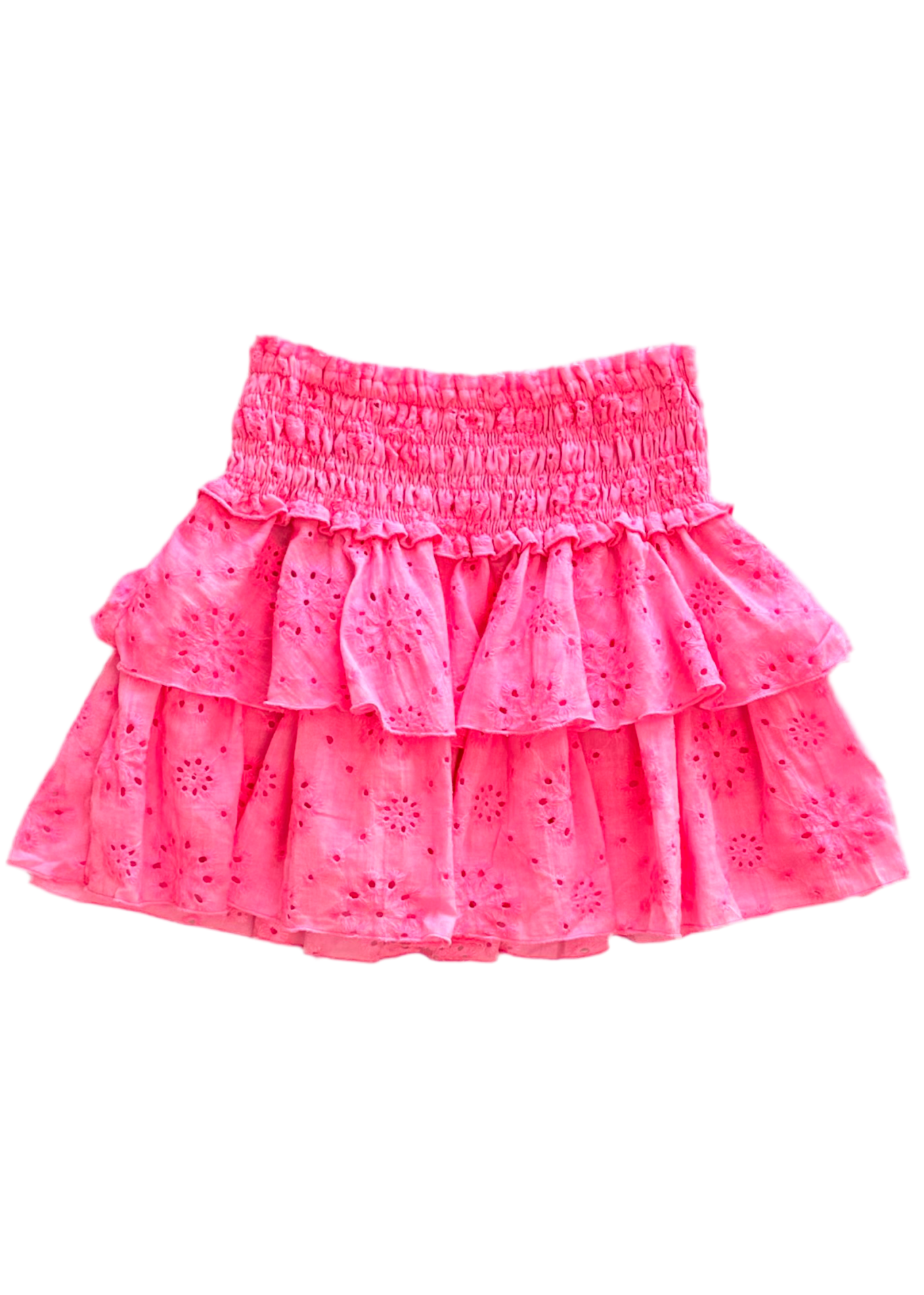 Eyelet Ruffle Skirt