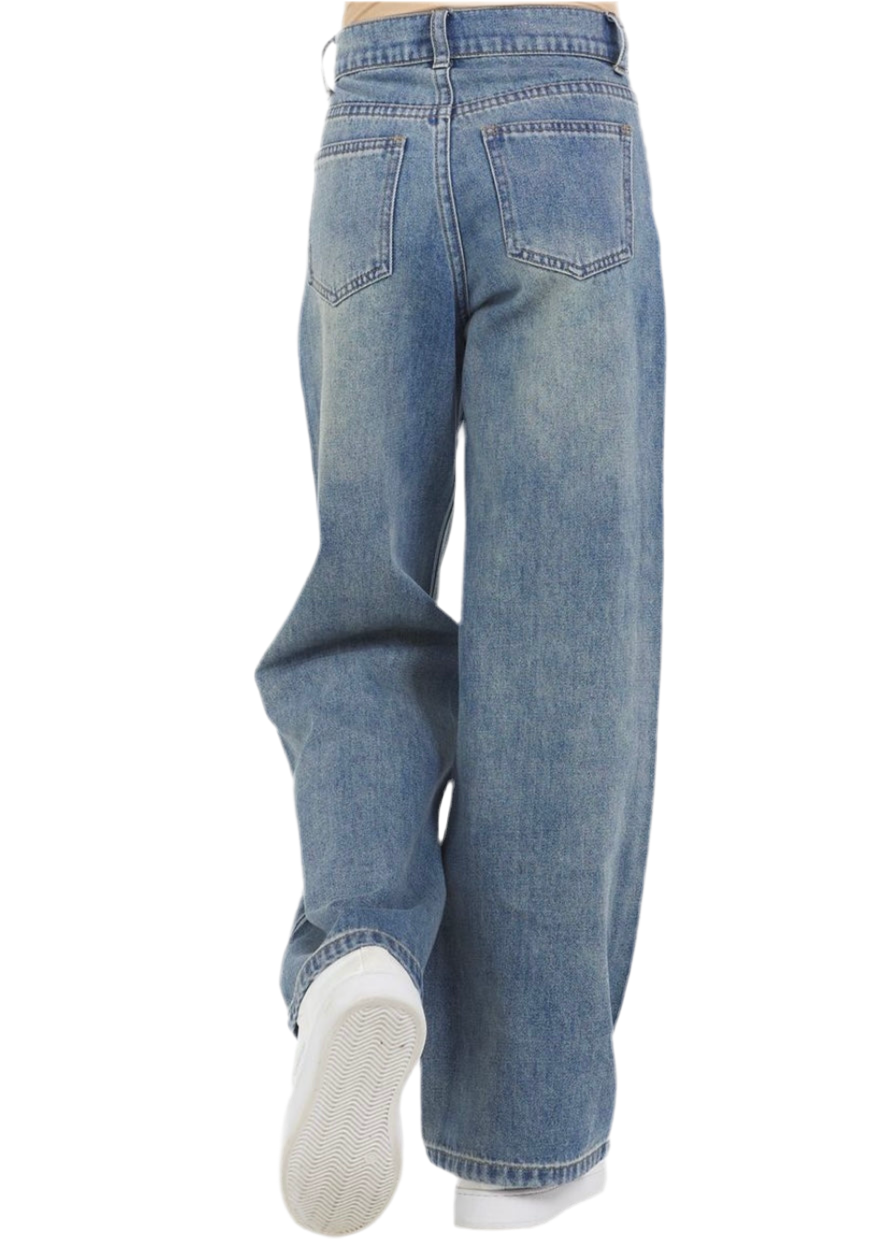 Bow & Rhinestone Jean