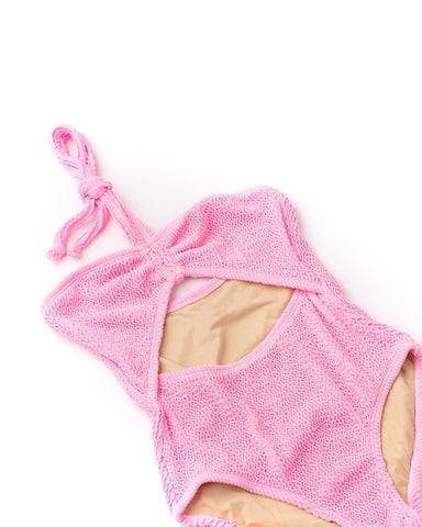 Crochet Bikini Hot Pink Daisy