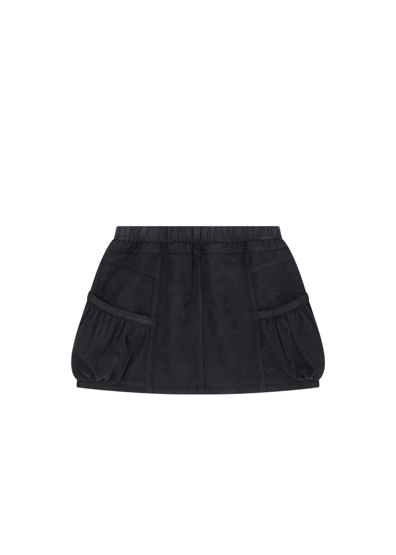 Charcoal Corduroy Utility Skirt
