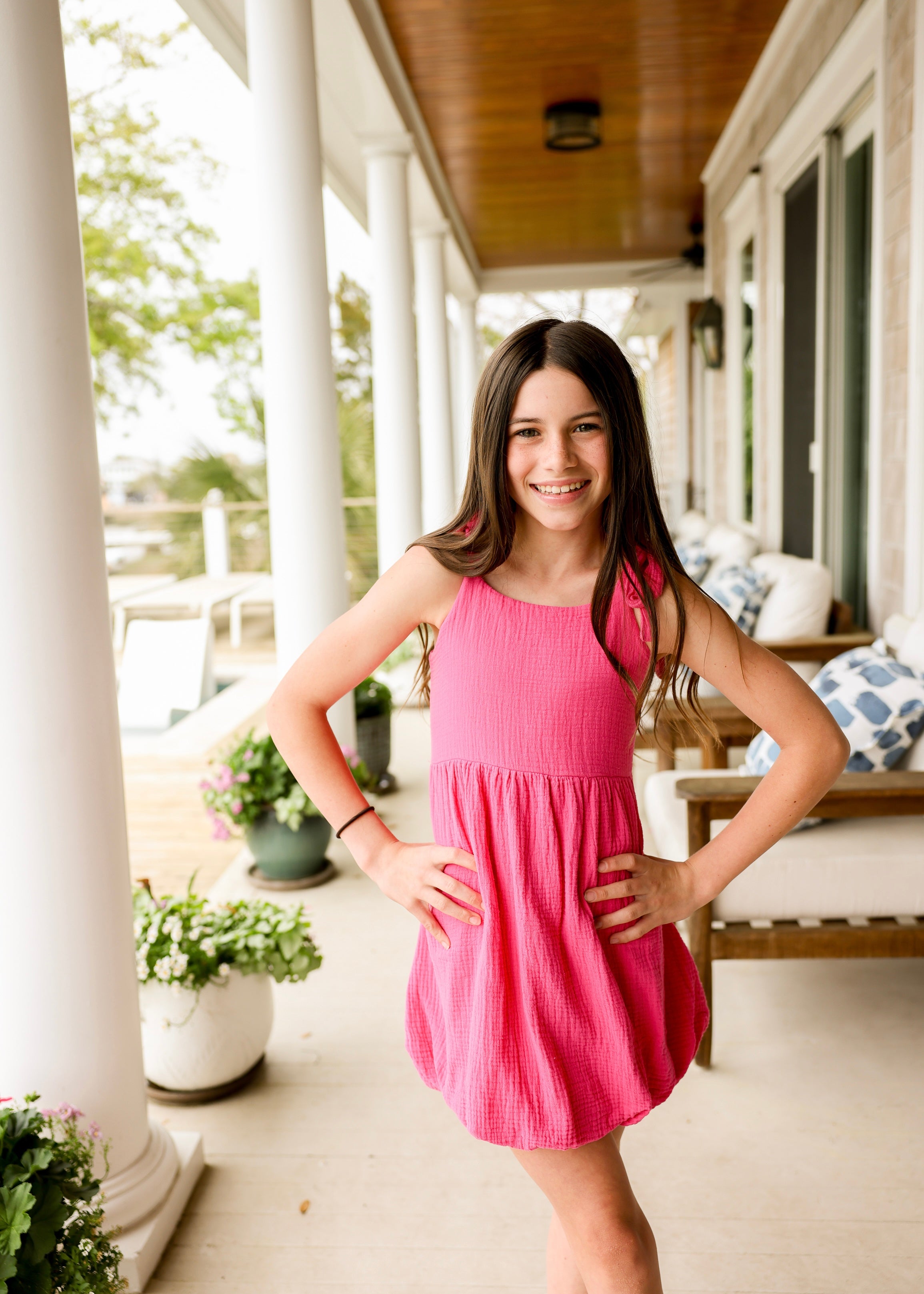 Hot Pink Bubble Dress