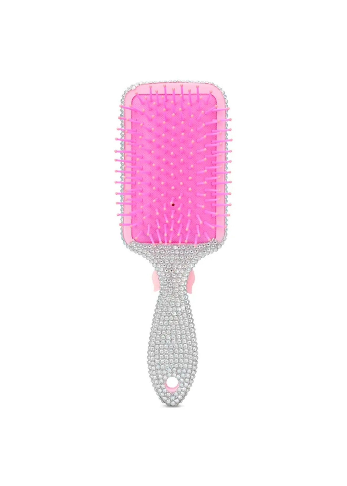 Charming Rhinestone Paddle Brush