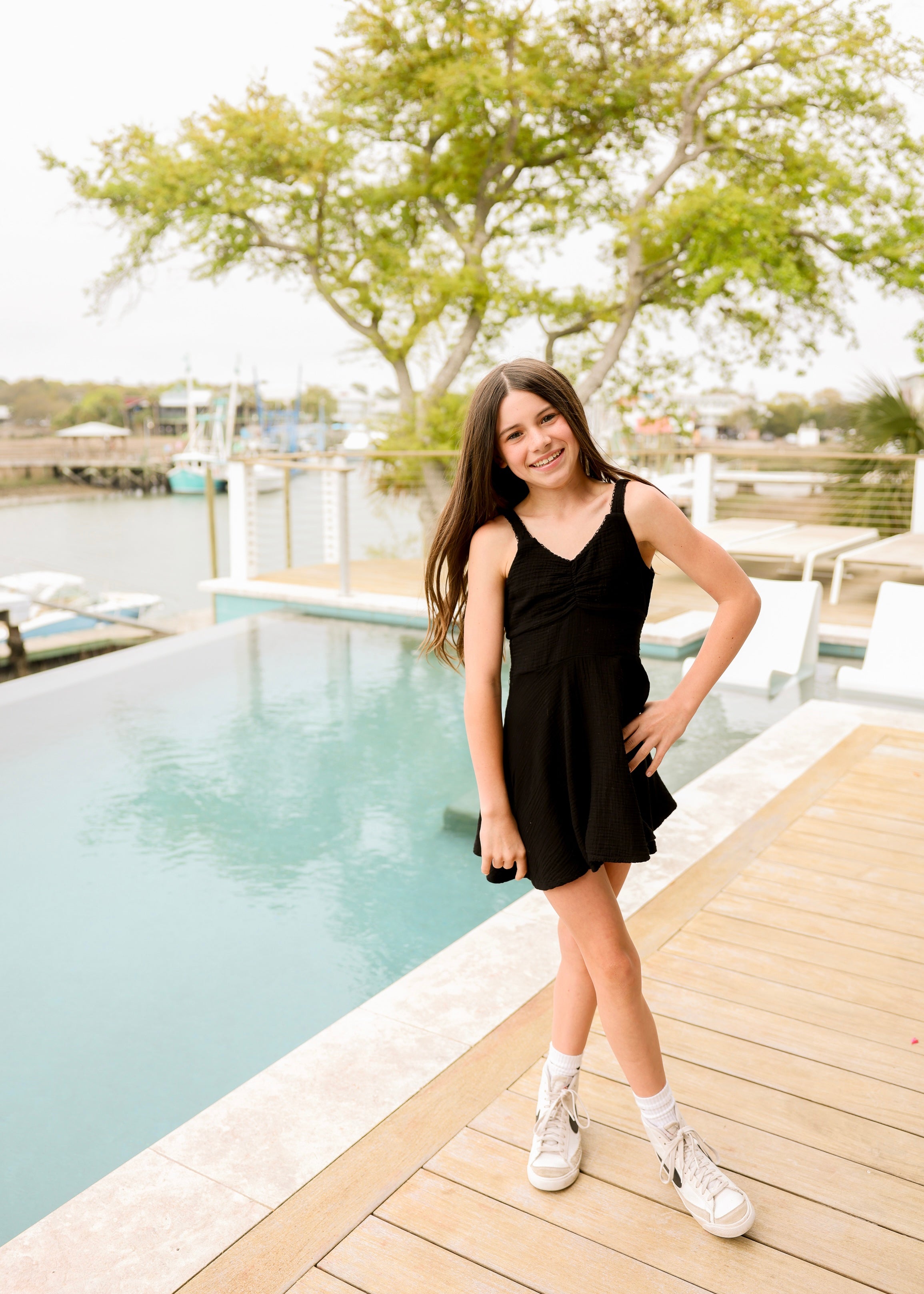 Little Black Gauze Dress