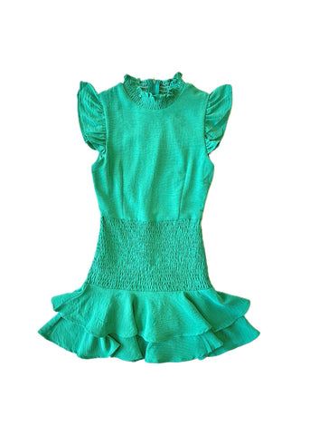 Puff Sleeve Tiered Mini Dress