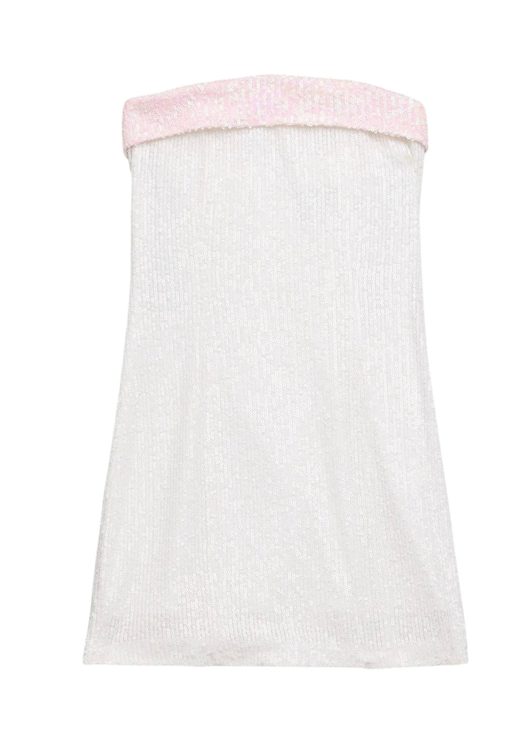 Star Sequin Dress With Contrast Band