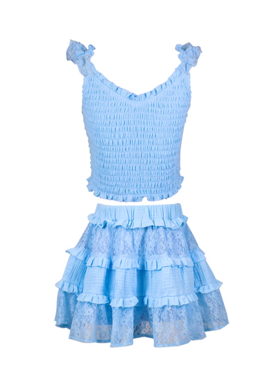 Lace Flare Skort