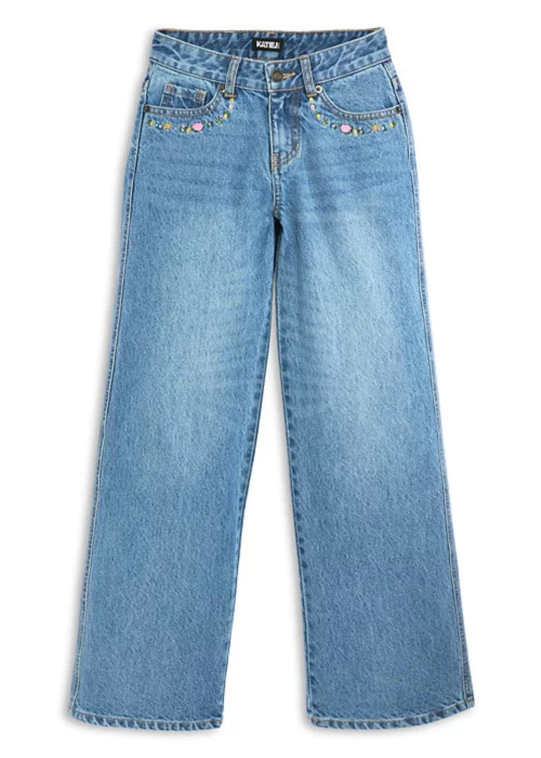 Chicago Embroidered Bow Jean