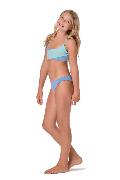 Line Crossed - Aqua Bikini Set