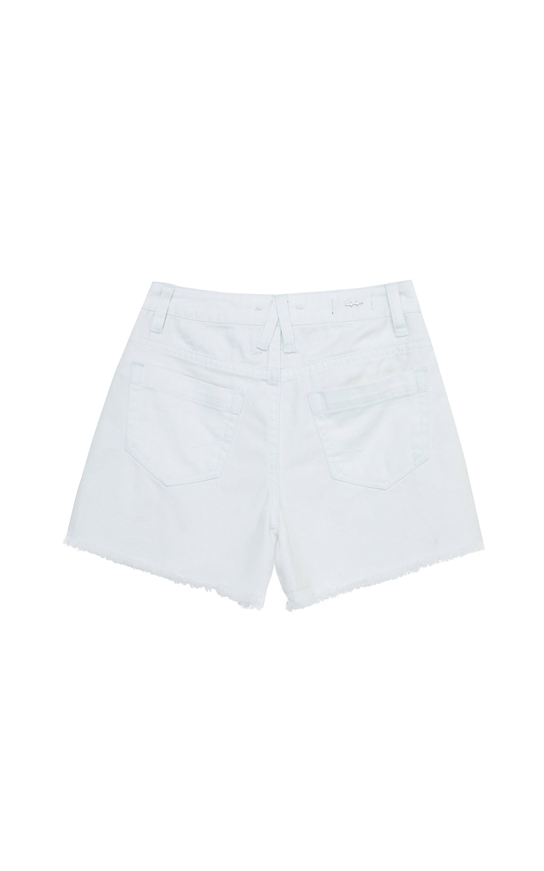 Front Cuffed Shorts with Exposed Pockets