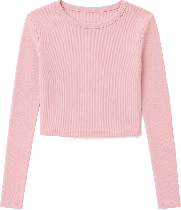 Sloane Ribbed Heart Long Sleeve Top
