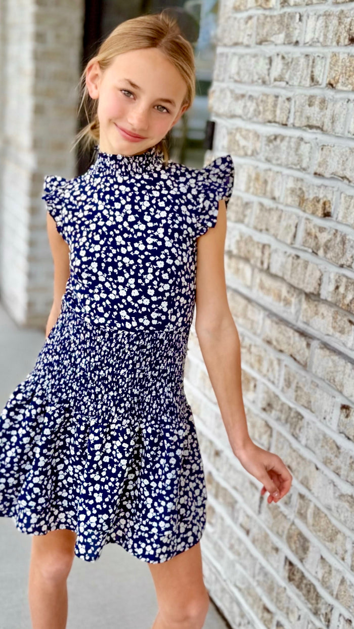 Selena Smocked Ruffle Dress