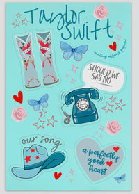 Taylor Swift Sticker Sheets (8 Styles)