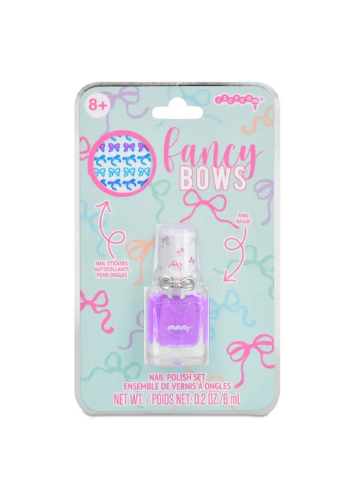 Fancy Bows Nail Polish Ring Set