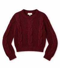 Tenly Braided Cable Sweater-3 Colors