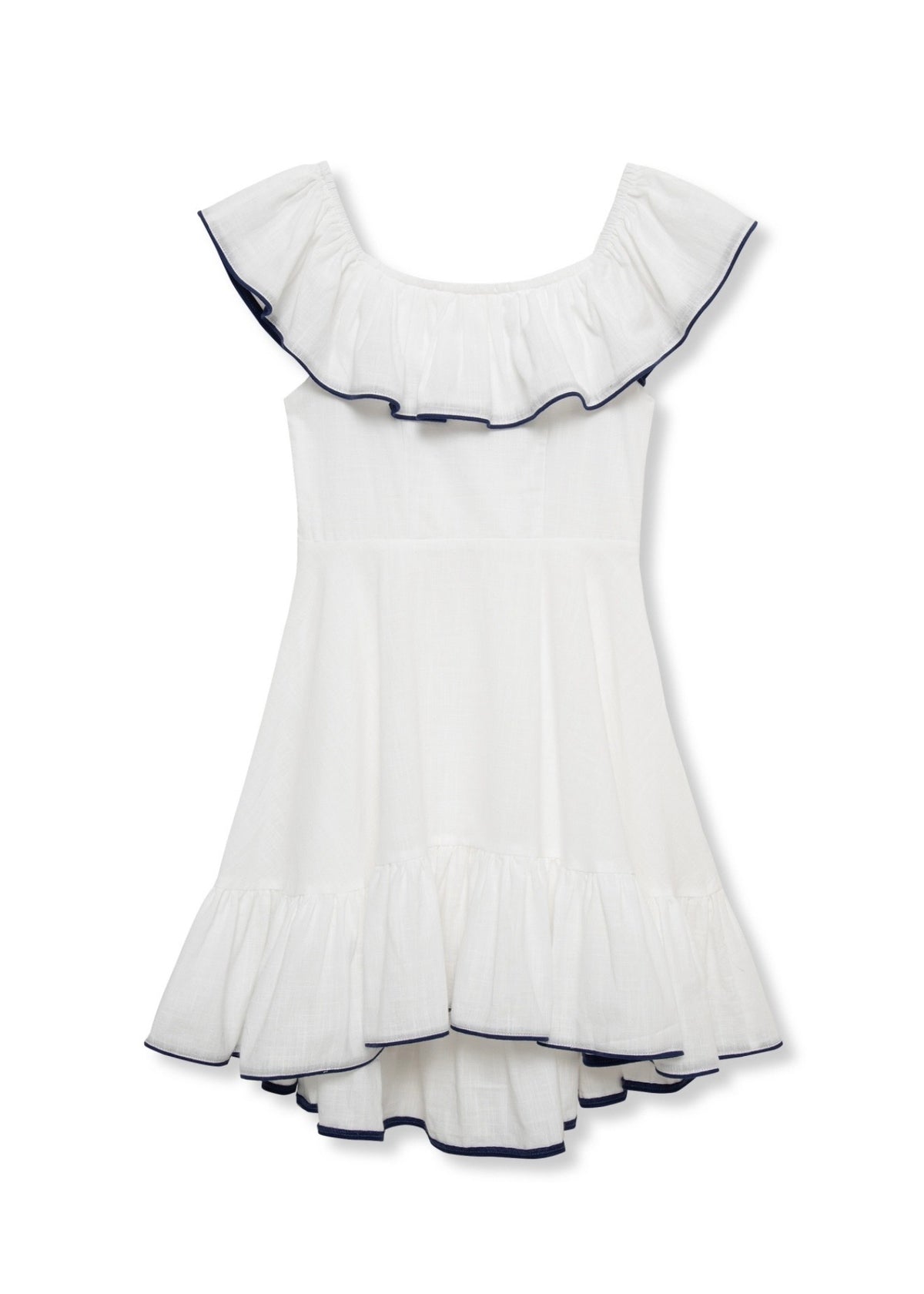 Ruffle High-Low Dress