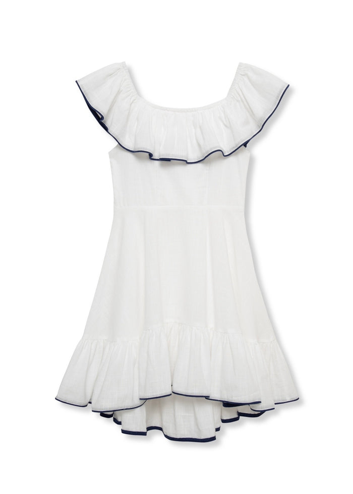 Ruffle High-Low Dress