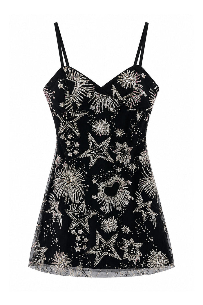 Tween Etta Dress-Celestial Beaded Mesh