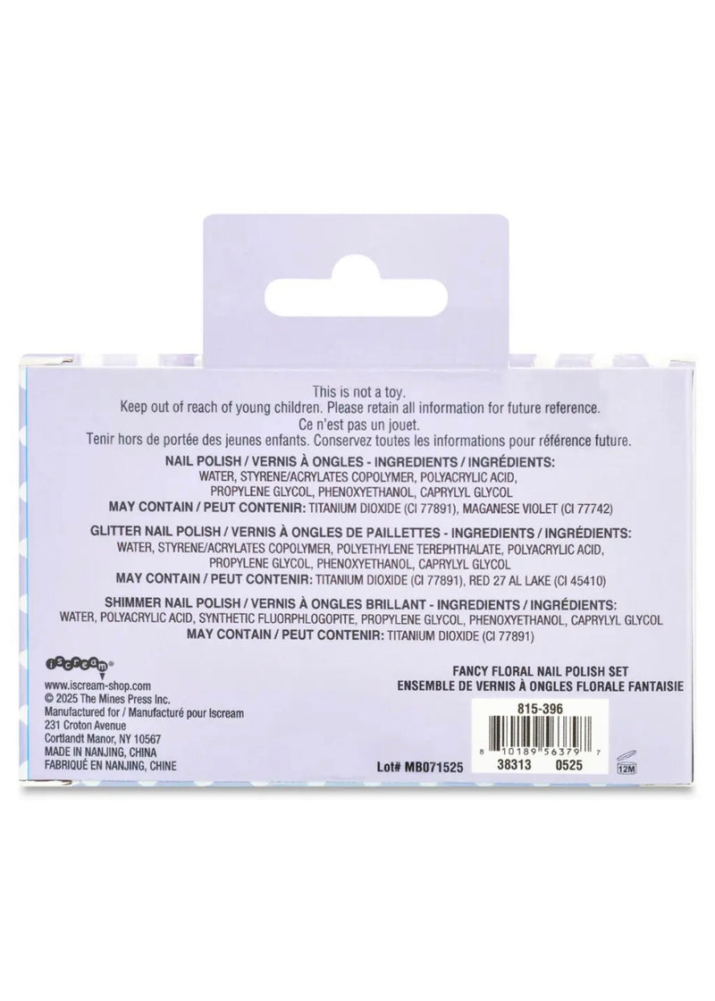 Fancy Floral Nail Polish Set