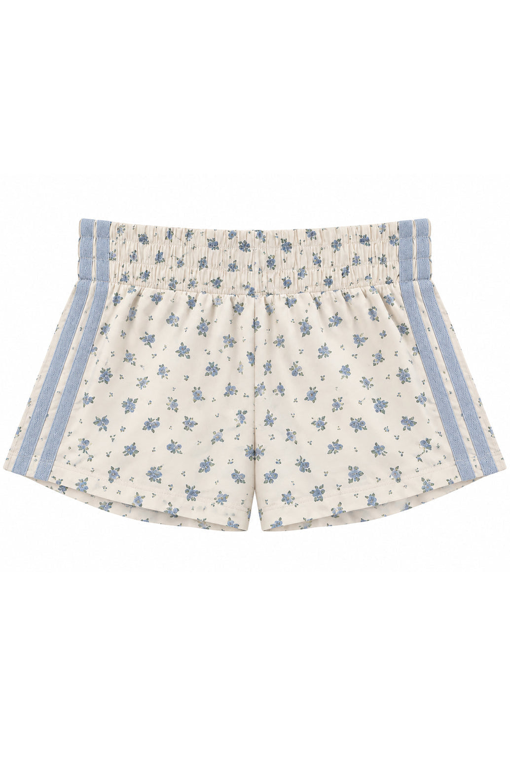 Tween Jordyn Shorts-Baby Blue Rose Ditsy