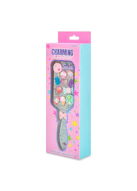 Charming Rhinestone Paddle Brush