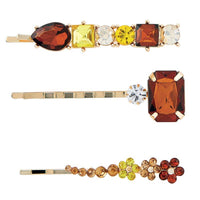 Crystal Hair Pins - Topaz Jewels