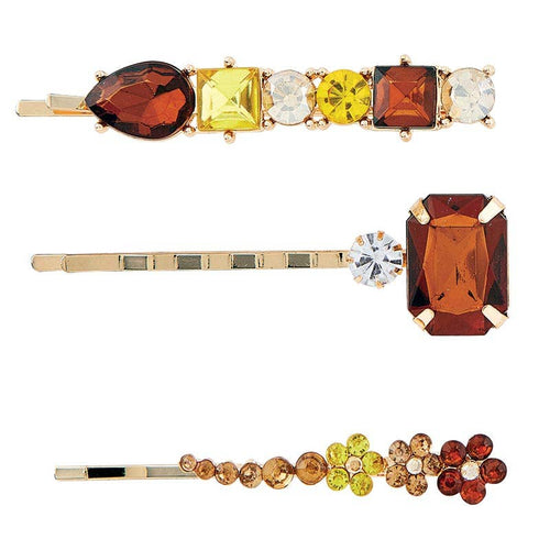 Crystal Hair Pins - Topaz Jewels