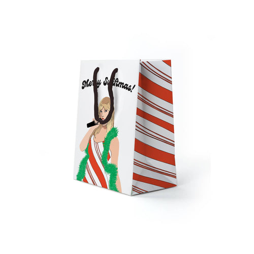 Taylor Swift Merry Christmas Peppermint Candy Gift Bag