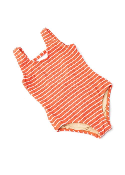 Orange Stripe One Piece