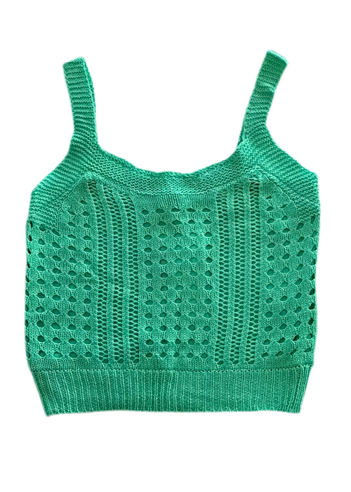 Summer Green Knit Tank