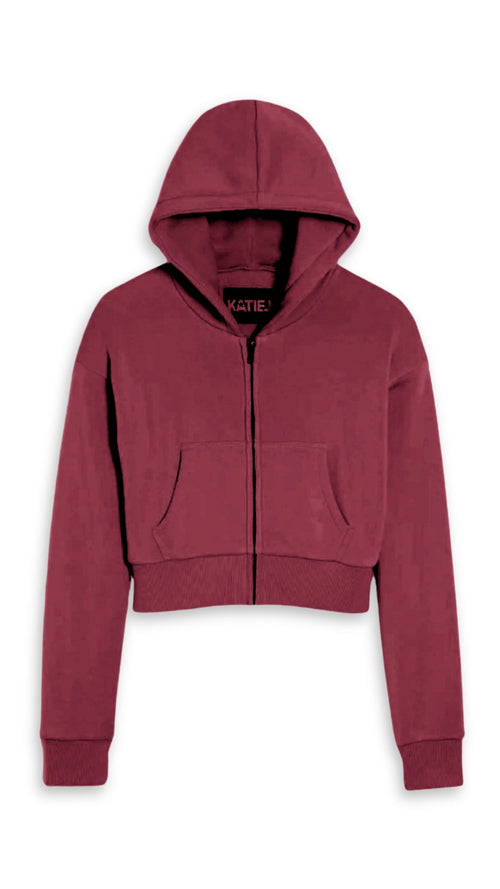 Dylan Zip Crop Hoodie