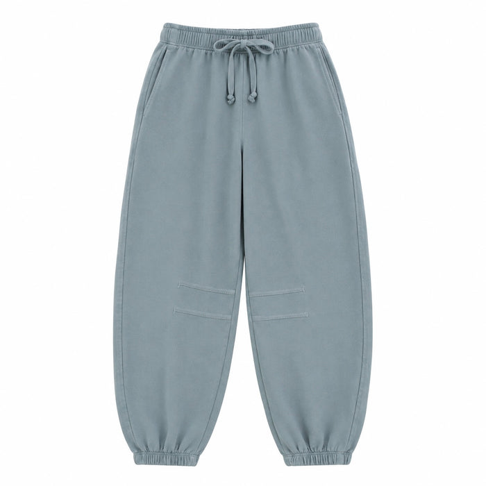 T2Love Dusty Blue Barrel Jogger Sweatpants