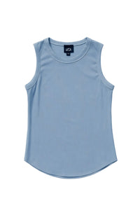 Ribbed Tank-Pink And Blue