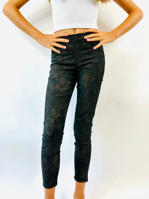 Pull On Suede Skinny