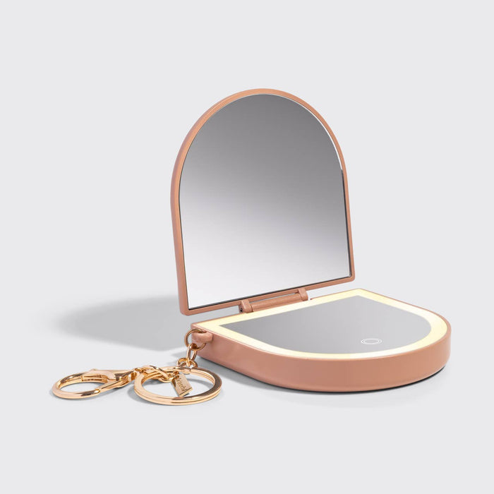 Terracotta Compact Mirror Keychain