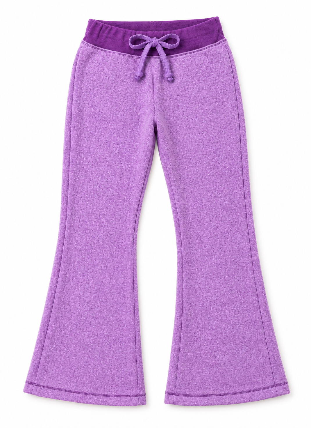 Lilac Sherpa Wide Leg Leggings