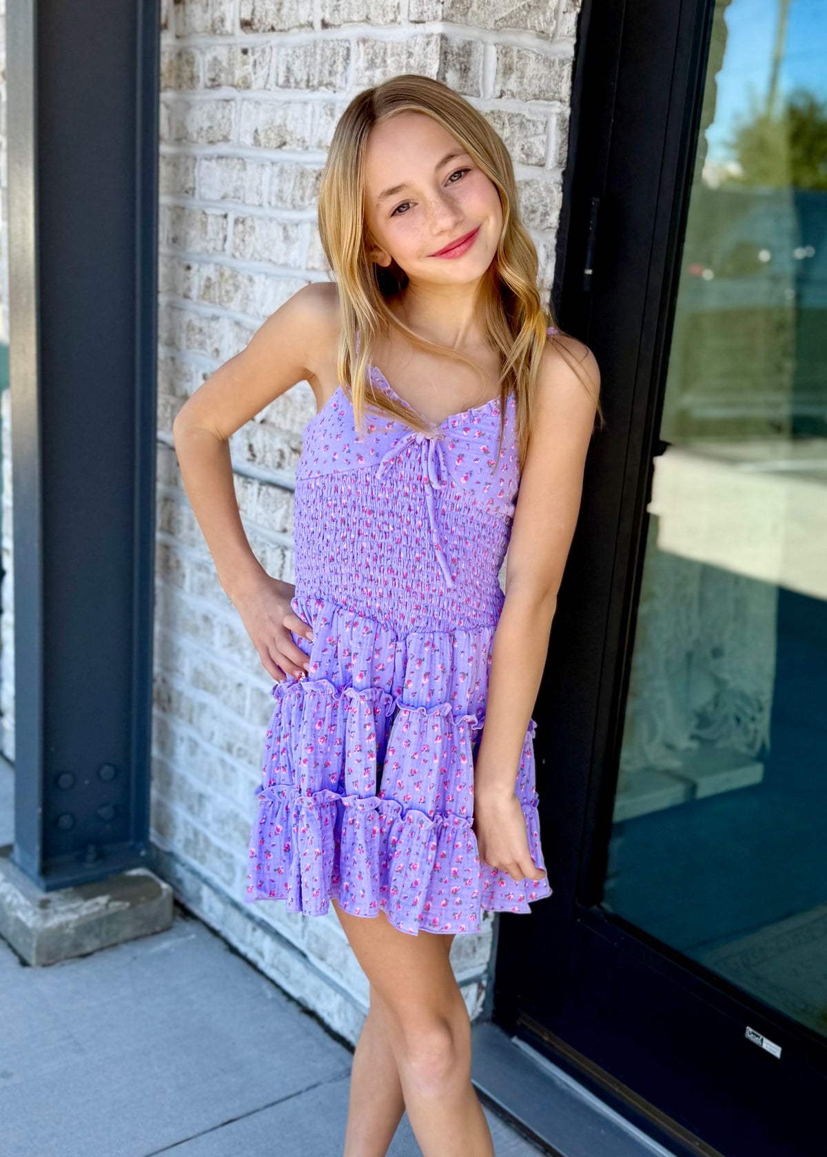 Lavender Meadow Mini Dress