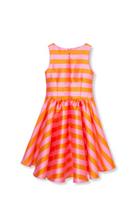 Stripe High-Low Dress