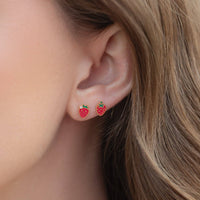 Strawberry Fields Studs