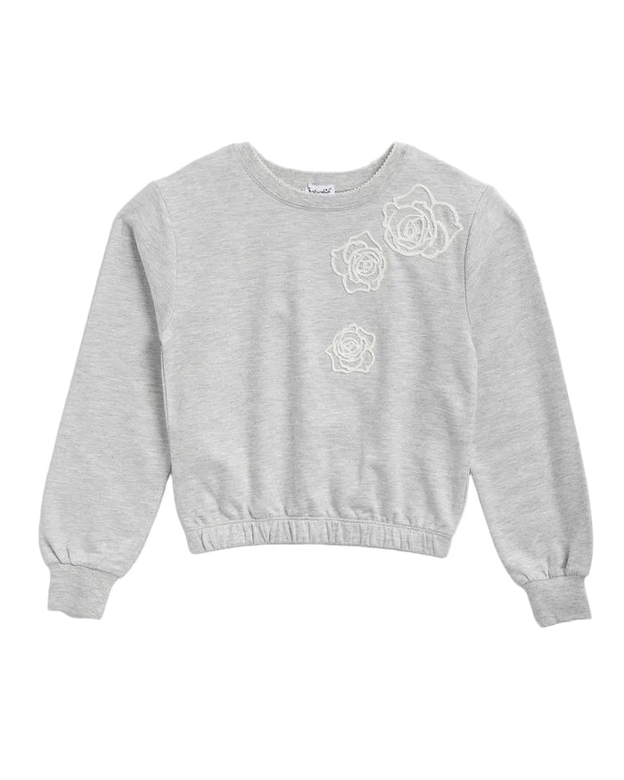 Rose Embroidered Sweatshirt