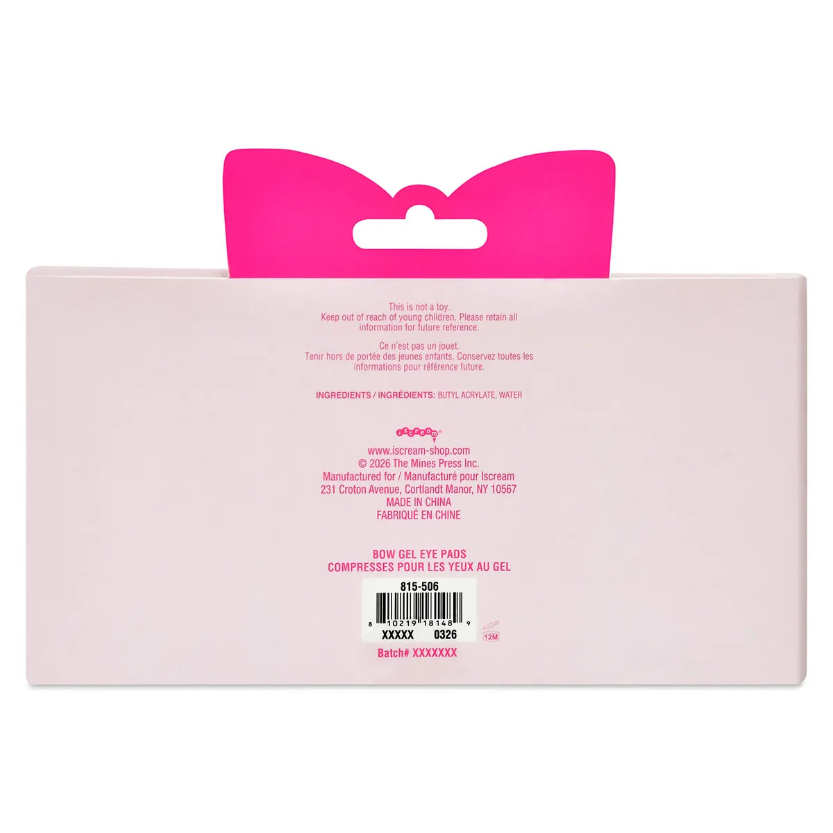 Iscream Bow Gel Eye Pads