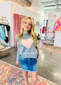 Pink Heart Sweater