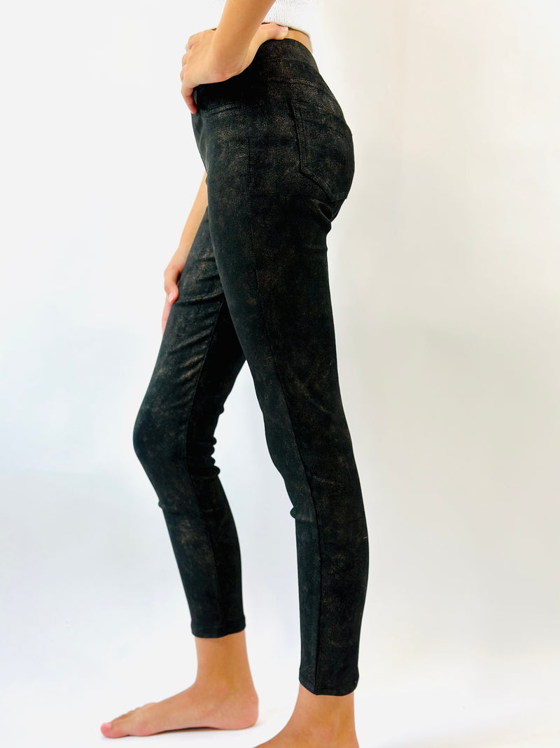 Pull On Suede Skinny