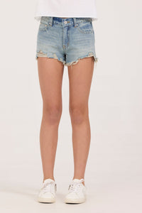 Distressed Denim Shorts
