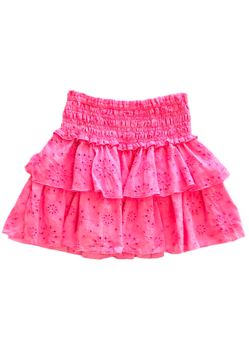 Eyelet Ruffle Skirt