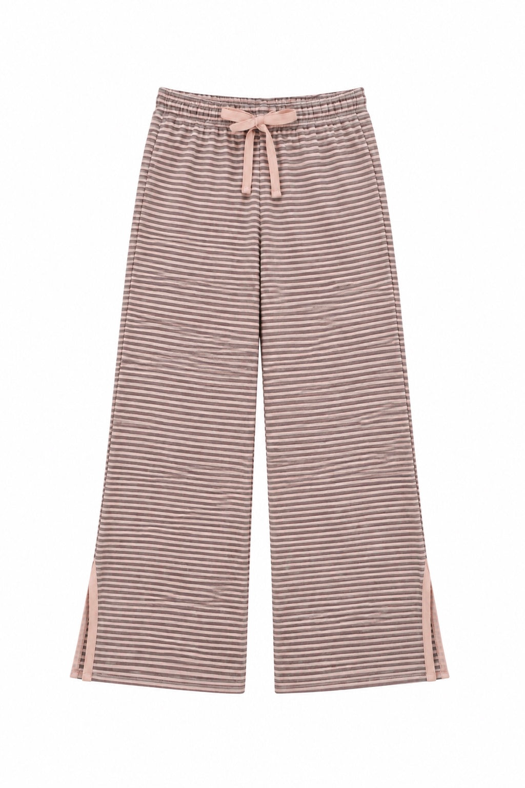 T2Love Blush Stripe Wide Leg Lounge Pants