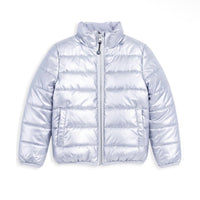 Silver Packable Quilted
Puffer Jacket