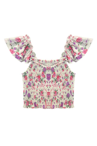 Multi Floral Smock Top