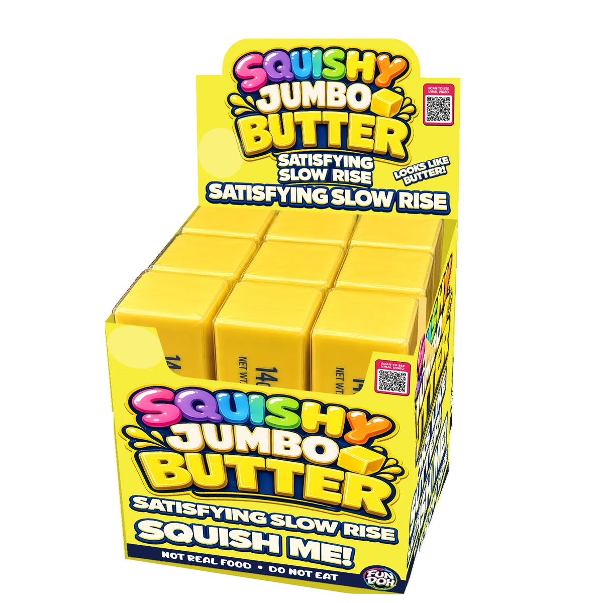 Fun Doh 10" JUMBO Butter Squish Slow Rise Toy